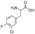 3-CHLORO-4-FLUORO-DL-PHENYLALANINE 结构式
