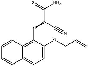 3-[2-(ALLYLOXY)-1-NAPHTHYL]-2-CYANO-2-PROPENETHIOAMIDE 结构式