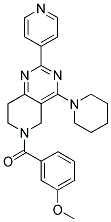 (3-METHOXY-PHENYL)-(4-PIPERIDIN-1-YL-2-PYRIDIN-4-YL-7,8-DIHYDRO-5H-PYRIDO[4,3-D]PYRIMIDIN-6-YL)-METHANONE 结构式