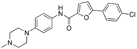 5-(4-CHLOROPHENYL)-N-[4-(4-METHYLPIPERAZIN-1-YL)PHENYL]-2-FURAMIDE 结构式