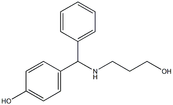 4-[(3-HYDROXY-PROPYLAMINO)-PHENYL-METHYL]-PHENOL 结构式