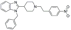 1-BENZYL-2-(1-[2-(4-NITRO-PHENYL)-ETHYL]-PIPERIDIN-4-YL)-1H-BENZOIMIDAZOLE 结构式