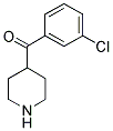 4-(3-Chlorobenzoyl)piperidine 结构式