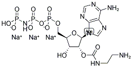 2'/3'-O-(2-Aminoethyl-carbamoyl)-adenosine-5'-[(beta,gamma)-imido]triphosphate, sodium salt 结构式