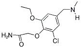 2-(2-CHLORO-6-ETHOXY-4-((METHYLAMINO)METHYL)PHENOXY)ACETAMIDE 结构式