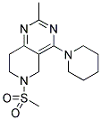 2-METHYL-6-(METHYLSULFONYL)-4-PIPERIDIN-1-YL-5,6,7,8-TETRAHYDROPYRIDO[4,3-D]PYRIMIDINE 结构式