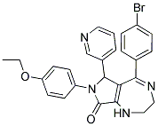 (Z)-5-(4-BROMOPHENYL)-7-(4-ETHOXYPHENYL)-6-(PYRIDIN-3-YL)-2,3,6,7-TETRAHYDROPYRROLO[3,4-E][1,4]DIAZEPIN-8(1H)-ONE 结构式