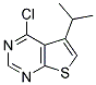 4-CHLORO-5-ISOPROPYL-THIENO[2,3-D]PYRIMIDINE 结构式