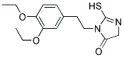 3-[2-(3,4-DIETHOXY-PHENYL)-ETHYL]-2-MERCAPTO-3,5-DIHYDRO-IMIDAZOL-4-ONE 结构式