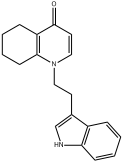 1-[2-(1H-Indol-3-yl)ethyl]-5,6,7,8-tetrahydro-4(1H)-quinolinone 结构式