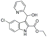 5-CHLORO-3-(HYDROXY-PYRIDIN-2-YL-METHYL)-1H-INDOLE-2-CARBOXYLIC ACID ETHYL ESTER 结构式