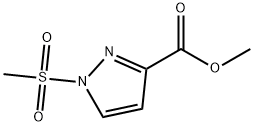 1-(甲基磺酰基)-1H-吡唑-3-羧酸甲酯 结构式