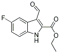 5-FLUORO-3-FORMYL-1H-INDOLE-2-CARBOXYLIC ACID ETHYL ESTER 结构式