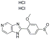 2-[2-METHOXY-4-(METHYLSULFINYL)PHENYL]-1H-IMIDAZO[4,5-C]PYRIDINE, 2HCL 结构式
