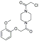 1-(CHLOROACETYL)-4-[(2-METHOXYPHENOXY)ACETYL]PIPERAZINE 结构式