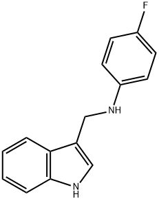 (4-FLUORO-PHENYL)-(1H-INDOL-3-YLMETHYL)-AMINE 结构式