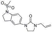1-ALLYL-3-[1-(METHYLSULFONYL)-2,3-DIHYDRO-1H-INDOL-5-YL]IMIDAZOLIDIN-2-ONE 结构式