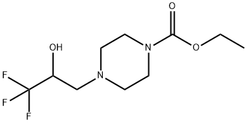 4-(3,3,3-三氟-2-羟丙基)哌嗪-1-羧酸乙酯 结构式