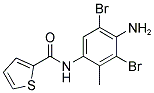 N-(4-AMINO-3,5-DIBROMO-2-METHYLPHENYL)THIOPHENE-2-CARBOXAMIDE 结构式