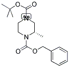 (S)-2-METHYLPIPERAZINE-1,4-DICARBOXYLIC ACID 1-BENZYL ESTER 4-TERT-BUTYL ESTER 结构式