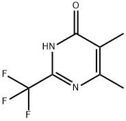 5,6-二甲基-2-(三氟甲基)嘧啶-4-醇 结构式