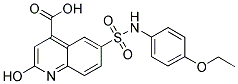 6-(4-Ethoxy-phenylsulfamoyl)-2-hydroxy-quinoline-4-carboxylic acid 结构式