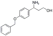 3-AMINO-3-(4-BENZYLOXY-PHENYL)-PROPAN-1-OL 结构式