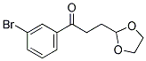 3'-BROMO-3-(1,3-DIOXOLAN-2-YL)PROPIOPHENONE 结构式