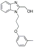 (1-[3-(3-METHYLPHENOXY)PROPYL]-1H-BENZIMIDAZOL-2-YL)METHANOL 结构式