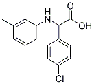 2-(4-氯苯基)-2-[(3-甲基苯基)氨基]乙酸 结构式