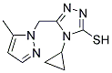 4-CYCLOPROPYL-5-(5-METHYL-PYRAZOL-1-YLMETHYL)-4H-[1,2,4]TRIAZOLE-3-THIOL 结构式