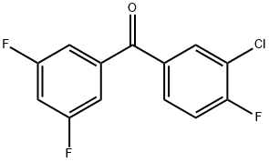 3-CHLORO-3',4',5-TRIFLUOROBENZOPHENONE 结构式