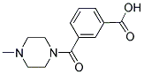 3-[(4-Methylpiperazin-1-yl)carbonyl]benzoic acid 结构式