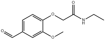 N-ETHYL-2-(4-FORMYL-2-METHOXYPHENOXY)ACETAMIDE 结构式