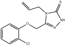 4-ALLYL-5-[(2-CHLOROPHENOXY)METHYL]-4H-1,2,4-TRIAZOLE-3-THIOL 结构式