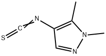 4-Isothiocyanato-1,5-dimethyl-1H-pyrazole 结构式