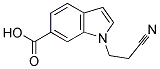 1-(2-CYANOETHYL)-1H-INDOLE-6-CARBOXYLIC ACID 结构式