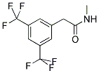 N-METHYL-3,5-BIS(TRIFLUOROMETHYL)PHENYLACETAMIDE 结构式