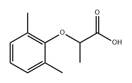 2-(2,6-DIMETHYL-PHENOXY)-PROPIONIC ACID 结构式