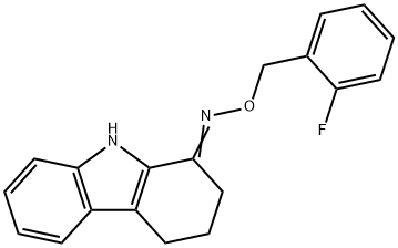 2,3,4,9-TETRAHYDRO-1H-CARBAZOL-1-ONE O-(2-FLUOROBENZYL)OXIME 结构式