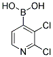 2,3-二氯吡啶-4-硼酸 结构式