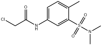 2-氯-N-[3-(二甲基氨磺酰基)-4-甲基苯基]乙酰胺 结构式
