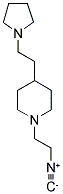 1-(2-ISOCYANOETHYL)-4-(2-PYRROLIDINOETHYL)-PIPERIDINE 结构式