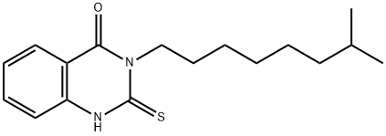 2-巯基-3-(7-甲基辛基)喹唑啉-4(3H)-酮 结构式