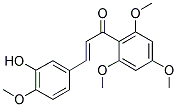 3-(3-HYDROXY-4-METHOXYPHENYL)-1-(2,4,6-TRIMETHOXYPHENYL)-2-PROPEN-1-ONE 结构式