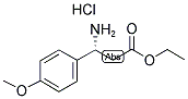 (R)-3-AMINO-3-(4-METHOXY-PHENYL)-PROPIONIC ACID ETHYL ESTER HCL 结构式