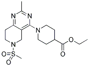1-(6-METHANESULFONYL-2-METHYL-5,6,7,8-TETRAHYDRO-PYRIDO[4,3-D]PYRIMIDIN-4-YL)-PIPERIDINE-4-CARBOXYLIC ACID ETHYL ESTER 结构式