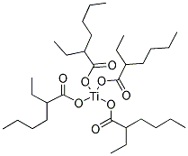 四异辛酸钛(IV) 结构式