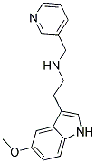 N-[2-(5-Methoxy-1H-indol-3-yl)ethyl]-N-(pyridin-3-ylmethyl)amine 结构式