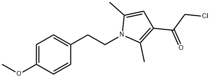 2-氯-1-(1-(4-甲基氧基苯乙基)-2,5-二甲基-1H-吡咯-3-基)乙烷-1-酮 结构式
